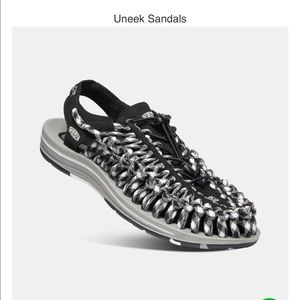 ⭐️KEEN MEN'S UNEEK FLAT CORD UNEEK SANDALS BLACK